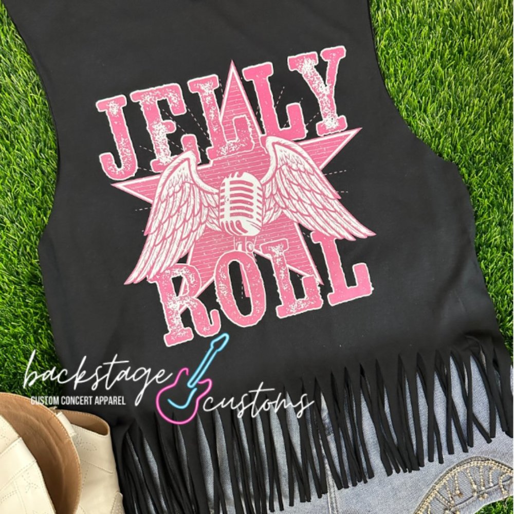Jelly Roll Muscle Tank Fringed - Picture 3 of 6